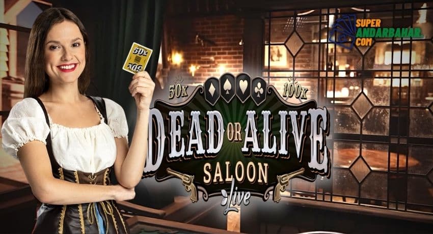 Get ready for a wild ride with special characters in Dead or Alive Saloon from Evolution Gaming pictured.
